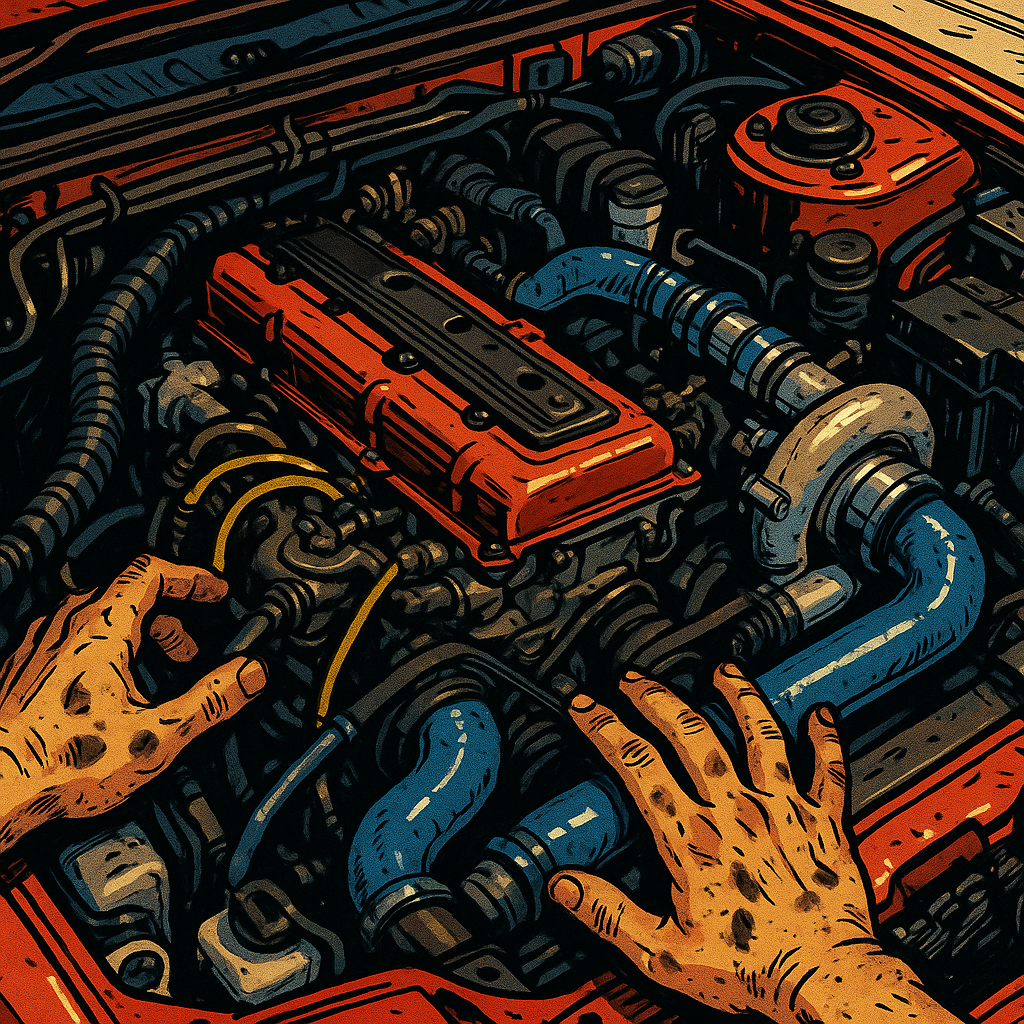 Close-up of a JDM engine bay showing the detail buyers should inspect during the JDM cars comeback 2026