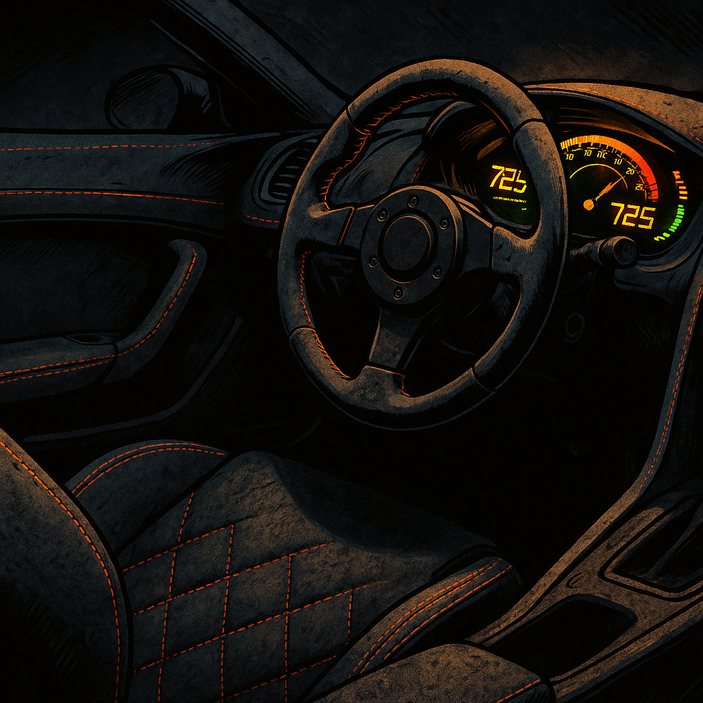 Custom interior of a modified car reflecting UK car meet culture 2026 trends